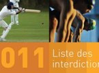 Liste des substances dopantes interdites