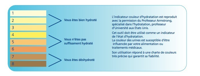 Evaluer votre bonne hydratation Evaluer votre bonne hydratation