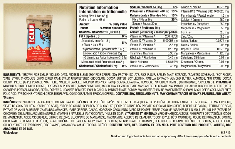 CLIF BAR : Energy Bar CLIF BAR : Energy Bar