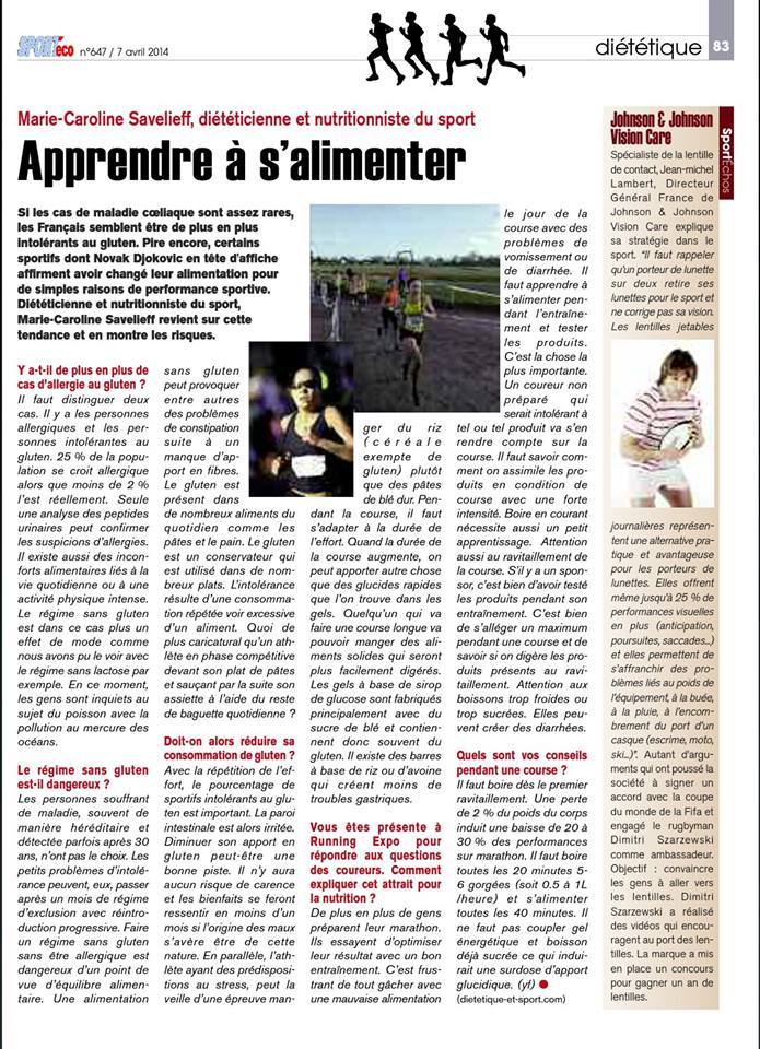 Magazine SPORTéco Magazine SPORTéco